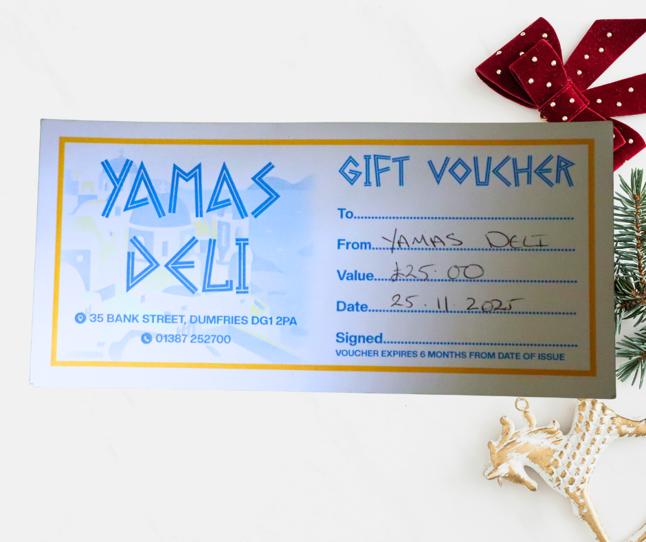 Yamas Deli £25 Voucher - Winner Colin