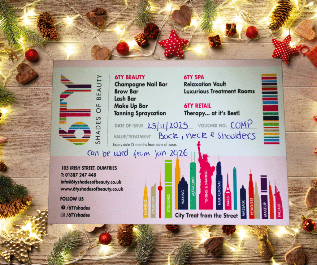 Back, Neck & Shoulders Massage Voucher - Winner Lynn