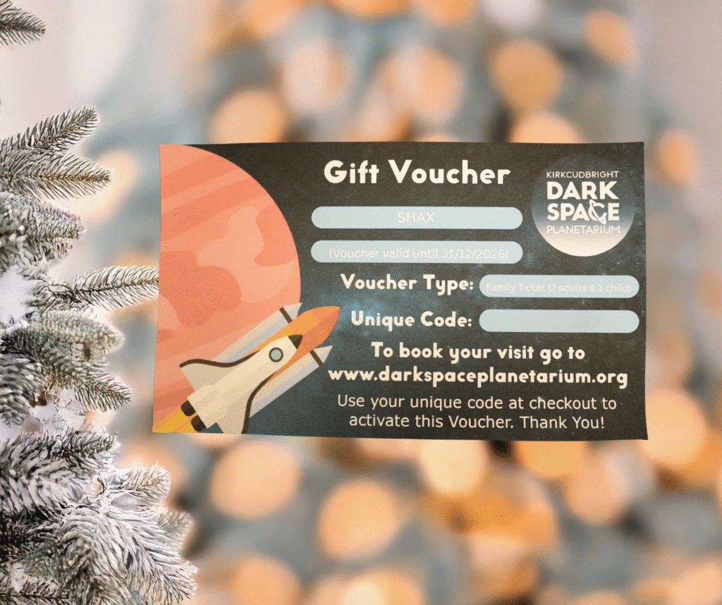Dark Space Planetarium Kirkcudbright Voucher - Winner Kathlen