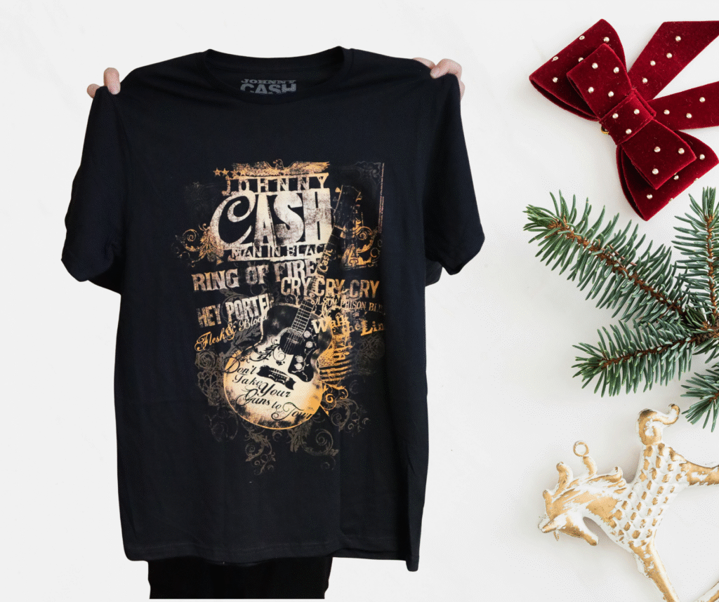 Johnny Cash T-shirt - Winner Heather